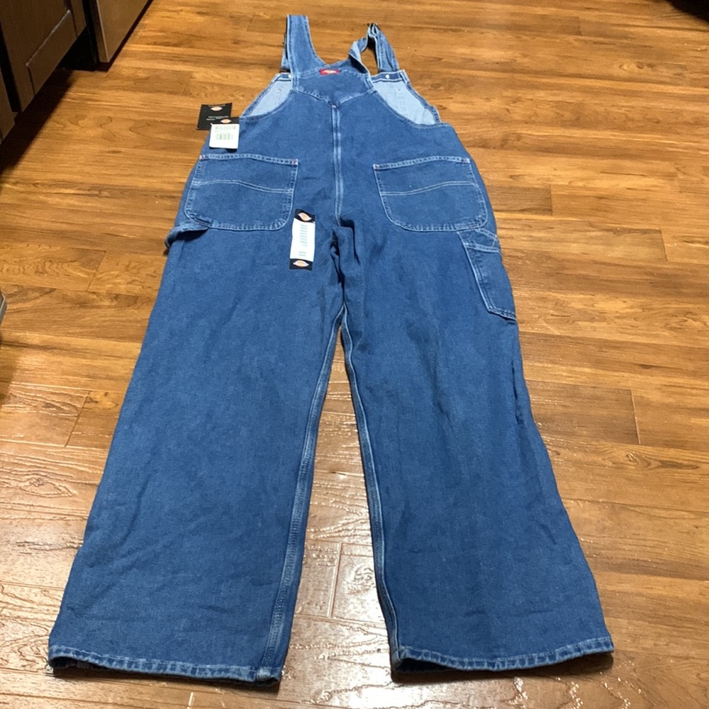 NWT Dickies Classic Blue Denim Bib Overall - Picture 5 of 5